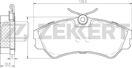 Zekkert BS-2997 - Kit pastiglie freno, Freno a disco autozon.pro