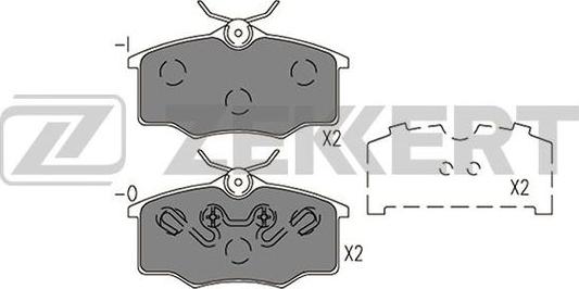 Zekkert BS-2941 - Kit pastiglie freno, Freno a disco autozon.pro