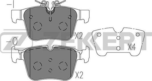 Zekkert BS-2954 - Kit pastiglie freno, Freno a disco autozon.pro