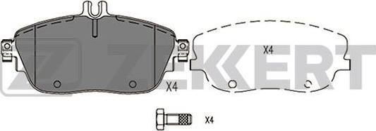 Zekkert BS-2950 - Kit pastiglie freno, Freno a disco autozon.pro