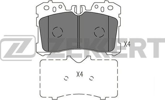 Zekkert BS-2967 - Kit pastiglie freno, Freno a disco autozon.pro