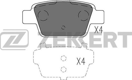 Zekkert BS-2920 - Kit pastiglie freno, Freno a disco autozon.pro