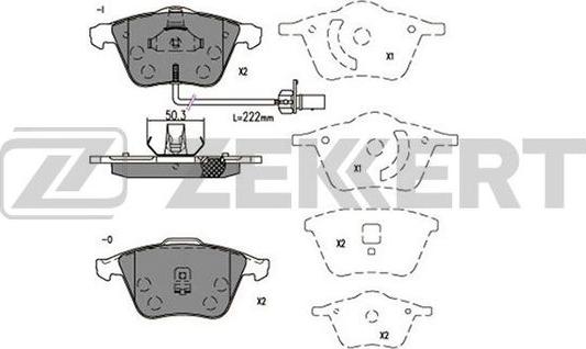 Zekkert BS-2923 - Kit pastiglie freno, Freno a disco autozon.pro