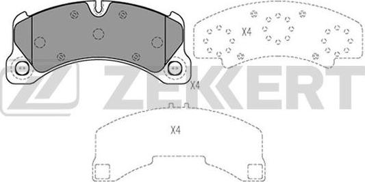 Zekkert BS-2459 - Kit pastiglie freno, Freno a disco autozon.pro