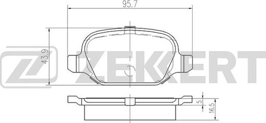 Zekkert BS-2464 - Kit pastiglie freno, Freno a disco autozon.pro