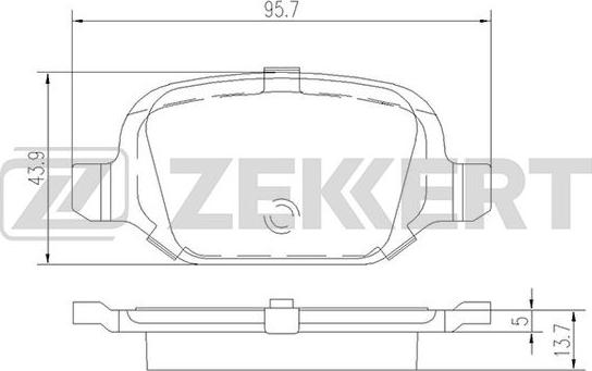 Zekkert BS-2463 - Kit pastiglie freno, Freno a disco autozon.pro