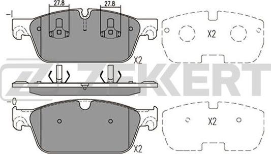 Zekkert BS-2467 - Kit pastiglie freno, Freno a disco autozon.pro