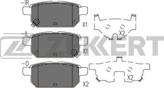 Zekkert BS-2433 - Kit pastiglie freno, Freno a disco autozon.pro