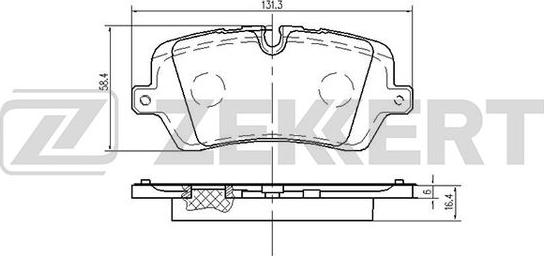 Zekkert BS-2532 - Kit pastiglie freno, Freno a disco autozon.pro