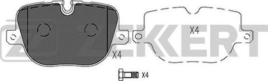 Zekkert BS-2529 - Kit pastiglie freno, Freno a disco autozon.pro