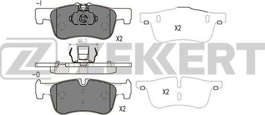 Zekkert BS-2146 - Kit pastiglie freno, Freno a disco autozon.pro