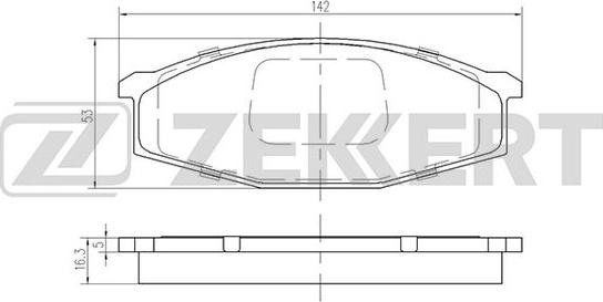 Zekkert BS-2150 - Kit pastiglie freno, Freno a disco autozon.pro