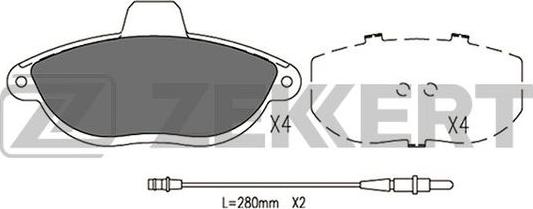 Zekkert BS-2882 - Kit pastiglie freno, Freno a disco autozon.pro