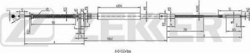 Zekkert BZ-1098 - Cavo comando, Freno stazionamento autozon.pro