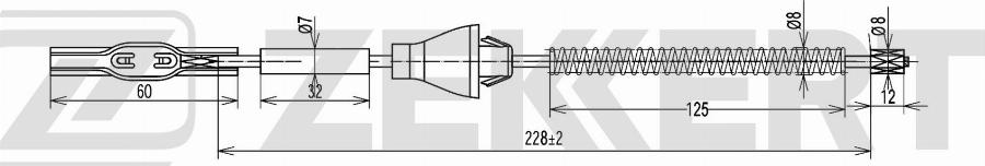 Zekkert BZ-1052 - Cavo comando, Freno stazionamento autozon.pro