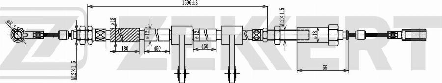 Zekkert BZ-1018 - Cavo comando, Freno stazionamento autozon.pro