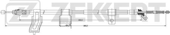 Zekkert BZ-1073 - Cavo comando, Freno stazionamento autozon.pro