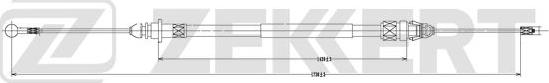 Zekkert BZ-1149 - Cavo comando, Freno stazionamento autozon.pro