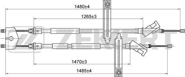 Zekkert BZ-1147 - Cavo comando, Freno stazionamento autozon.pro