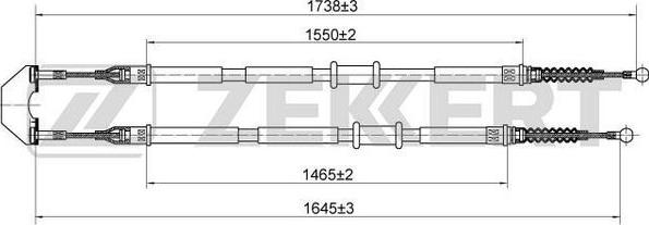 Zekkert BZ-1135 - Cavo comando, Freno stazionamento autozon.pro