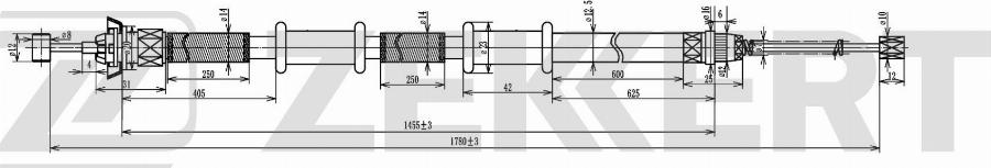 Zekkert BZ-1172 - Cavo comando, Freno stazionamento autozon.pro