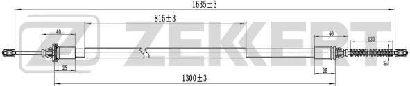 Zekkert BZ-1326 - Cavo comando, Freno stazionamento autozon.pro