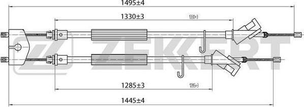 Zekkert BZ-1230 - Cavo comando, Freno stazionamento autozon.pro