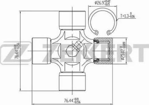 Zekkert KG-1095 - Giunto, Albero longitudinale autozon.pro