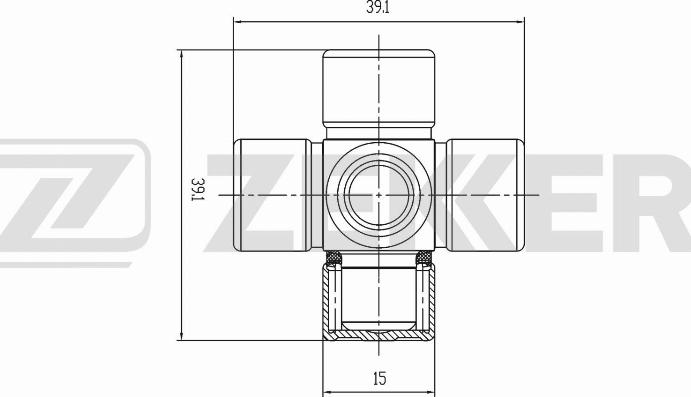 Zekkert KG-1010 - Giunto, Albero longitudinale autozon.pro