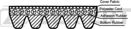 Zekkert KR-5PK884 - Cinghia Poly-V autozon.pro