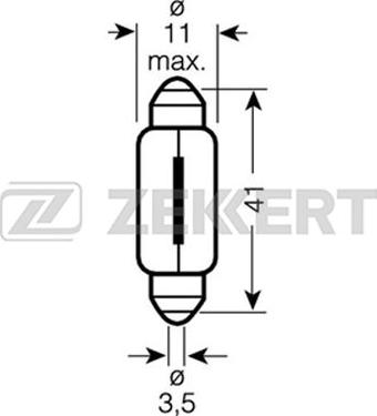 Zekkert LP-1058 - Lampadina, Luce abitacolo autozon.pro