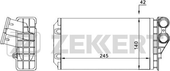 Zekkert MK-5044 - Scambiatore calore, Riscaldamento abitacolo autozon.pro