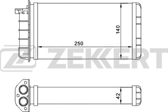 Zekkert MK-5048 - Scambiatore calore, Riscaldamento abitacolo autozon.pro