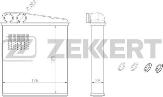 Zekkert MK-5054 - Scambiatore calore, Riscaldamento abitacolo autozon.pro