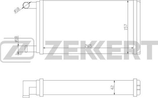 Zekkert MK-5004 - Scambiatore calore, Riscaldamento abitacolo autozon.pro