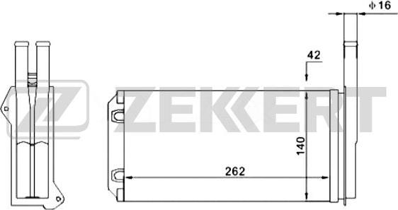 Zekkert MK-5008 - Scambiatore calore, Riscaldamento abitacolo autozon.pro