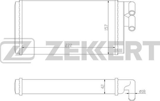 Zekkert MK-5010 - Scambiatore calore, Riscaldamento abitacolo autozon.pro