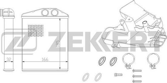 Zekkert MK-5084 - Scambiatore calore, Riscaldamento abitacolo autozon.pro