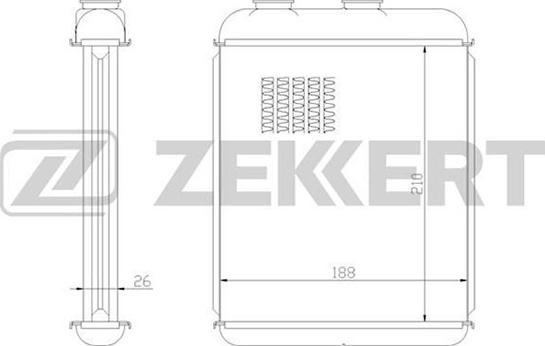 Zekkert MK-5081 - Scambiatore calore, Riscaldamento abitacolo autozon.pro