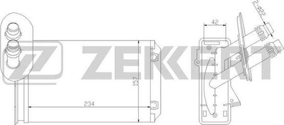 Zekkert MK-5035 - Scambiatore calore, Riscaldamento abitacolo autozon.pro