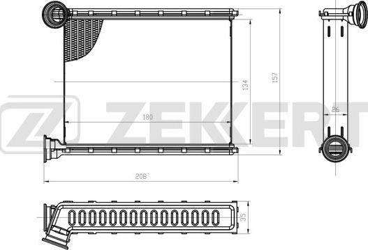 Zekkert MK-5029 - Scambiatore calore, Riscaldamento abitacolo autozon.pro