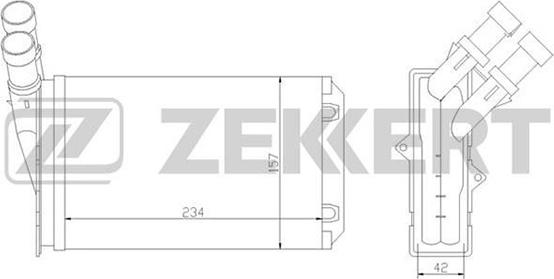 Zekkert MK-5020 - Scambiatore calore, Riscaldamento abitacolo autozon.pro