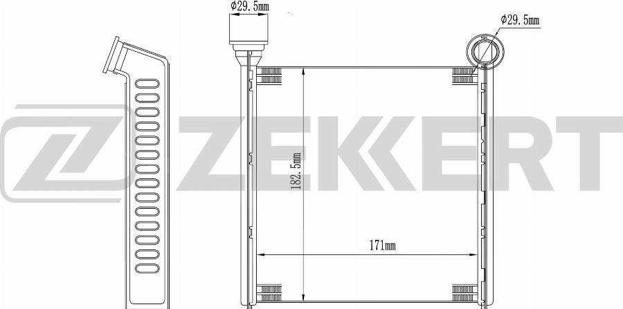 Zekkert MK-5146 - Scambiatore calore, Riscaldamento abitacolo autozon.pro