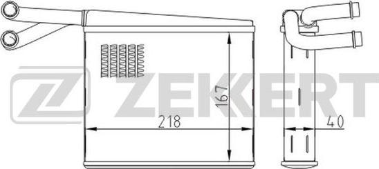 Zekkert MK-5115 - Scambiatore calore, Riscaldamento abitacolo autozon.pro