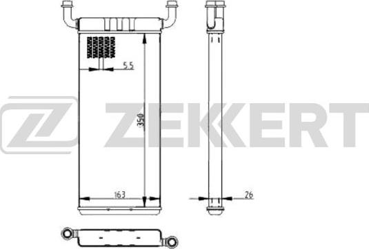 Zekkert MK-5118 - Scambiatore calore, Riscaldamento abitacolo autozon.pro