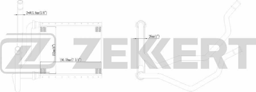 Zekkert MK-5139 - Scambiatore calore, Riscaldamento abitacolo autozon.pro