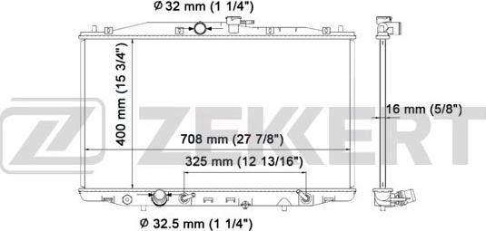 Zekkert MK-1449 - Radiatore, Raffreddamento motore autozon.pro