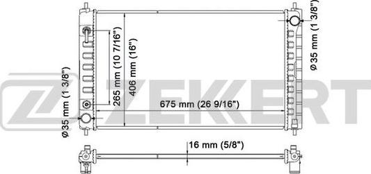 Zekkert MK-1533 - Radiatore, Raffreddamento motore autozon.pro