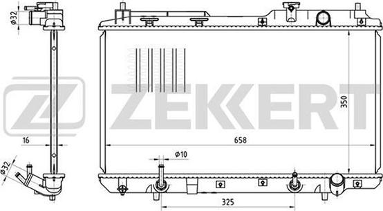 Zekkert MK-1099 - Radiatore, Raffreddamento motore autozon.pro