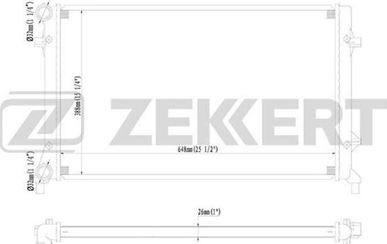 Zekkert MK-1093 - Radiatore, Raffreddamento motore autozon.pro